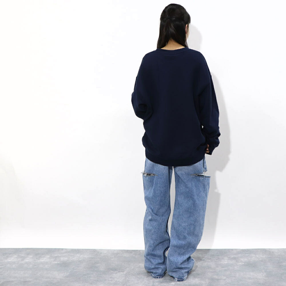 Sporty＆Rich×LACOSTE コラボ トレーナー ロゴプリント