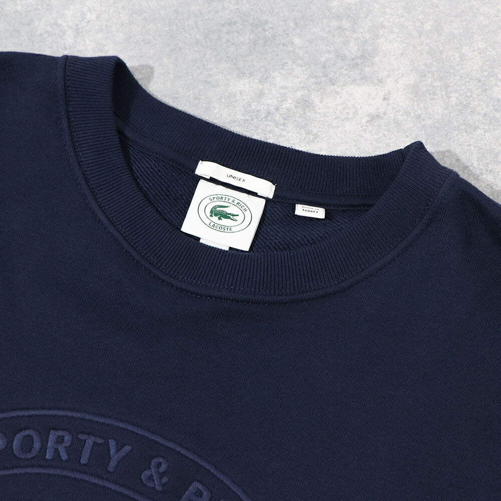 Sporty＆Rich×LACOSTE コラボ トレーナー ロゴプリント