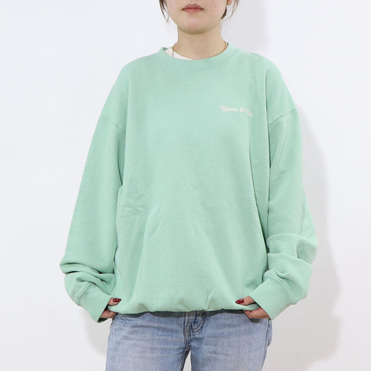 Sporty＆Rich トレーナー ライトグリーン オーバーサイズ 裏起毛