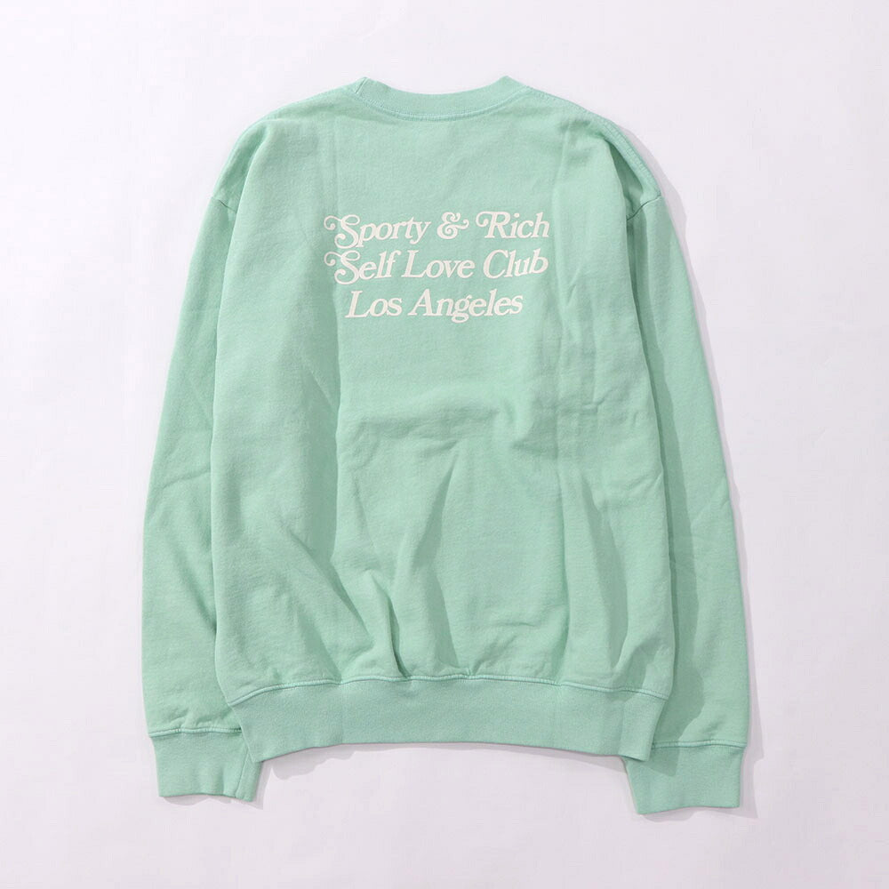 Sporty＆Rich トレーナー ライトグリーン オーバーサイズ 裏起毛