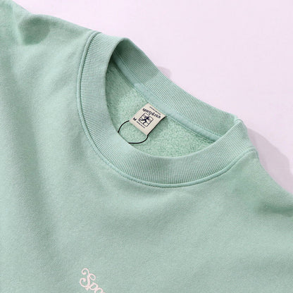 Sporty＆Rich トレーナー ライトグリーン オーバーサイズ 裏起毛