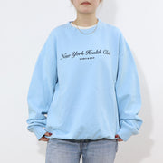Sporty＆Rich トレーナー ライトブルー オーバーサイズ 裏起毛