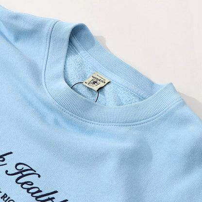 Sporty＆Rich トレーナー ライトブルー オーバーサイズ 裏起毛