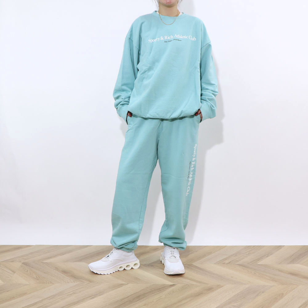 Sporty＆Rich スウェット ライトグリーン オーバーサイズ 裏起毛