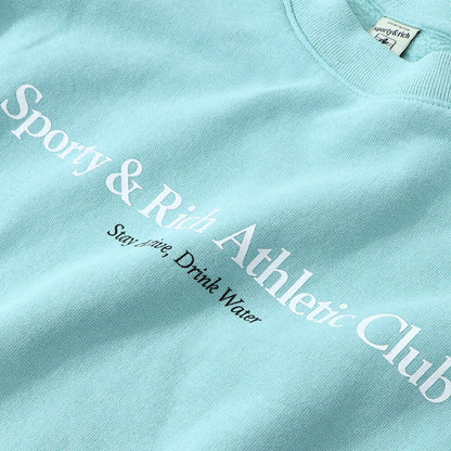 Sporty＆Rich スウェット ライトグリーン オーバーサイズ 裏起毛