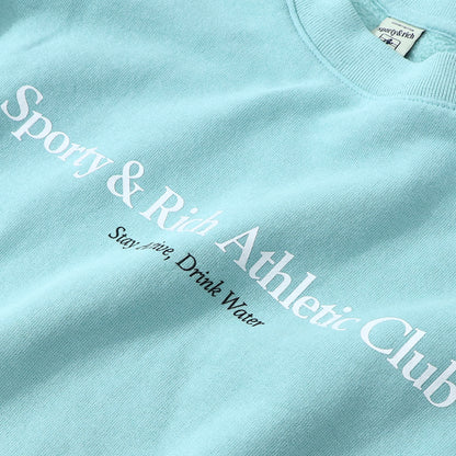 Sporty＆Rich スウェット ライトグリーン オーバーサイズ 裏起毛