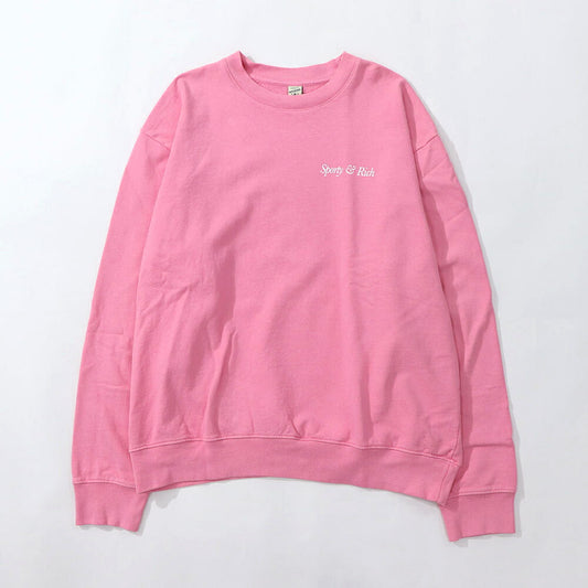 Sporty＆Rich トレーナー ピンク オーバーサイズ 裏起毛