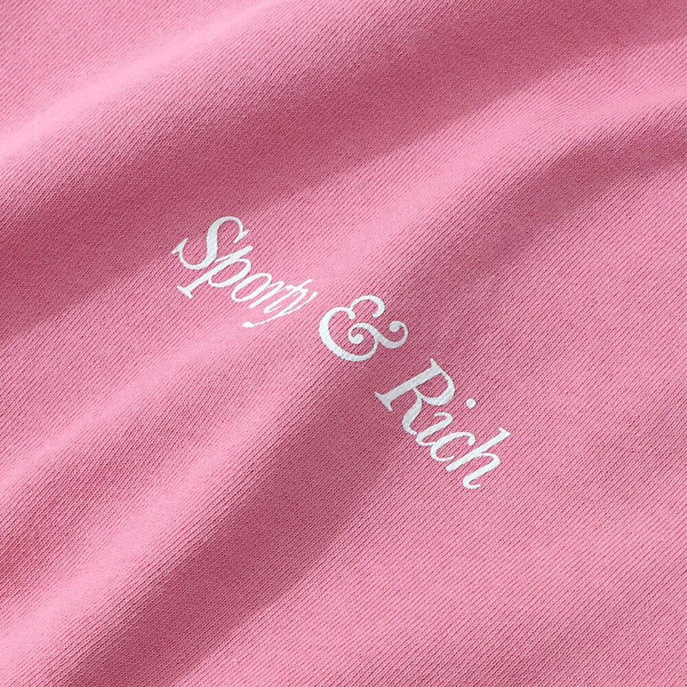 Sporty＆Rich トレーナー ピンク オーバーサイズ 裏起毛