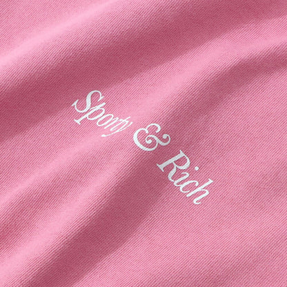 Sporty＆Rich トレーナー ピンク オーバーサイズ 裏起毛