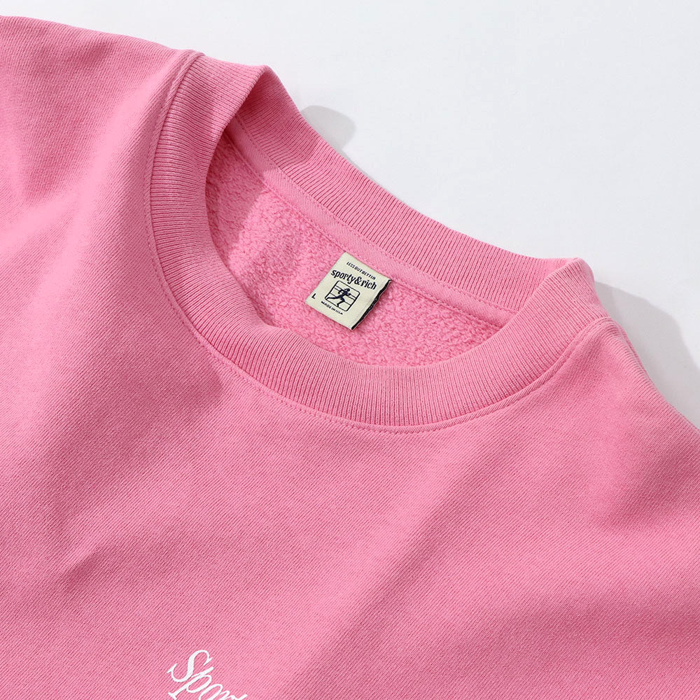 Sporty＆Rich トレーナー ピンク オーバーサイズ 裏起毛