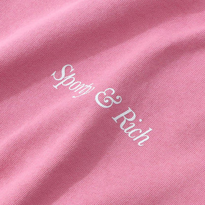 Sporty＆Rich トレーナー ピンク オーバーサイズ 裏起毛