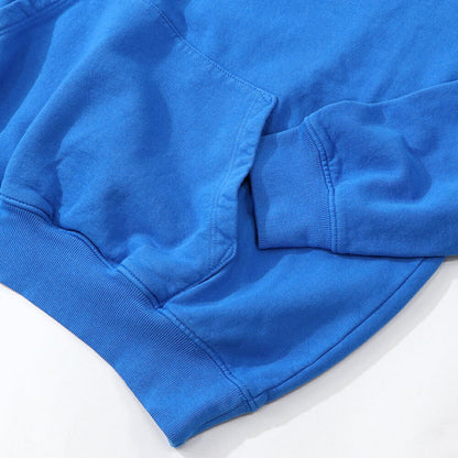 Sporty＆Rich スウェット・トレーナー ブルー フーディー ロゴ