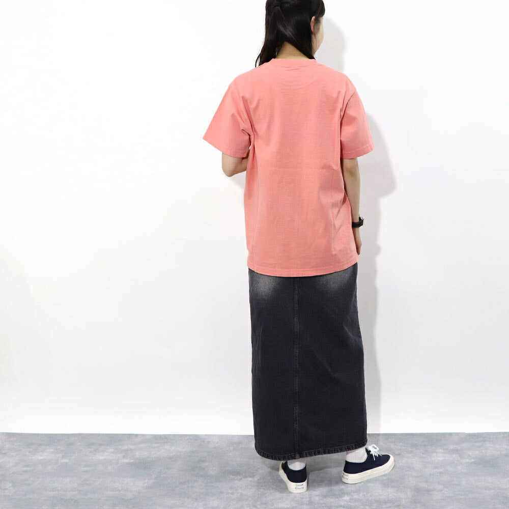 Sporty＆Rich Tシャツ ロゴプリント 半袖 ピンク