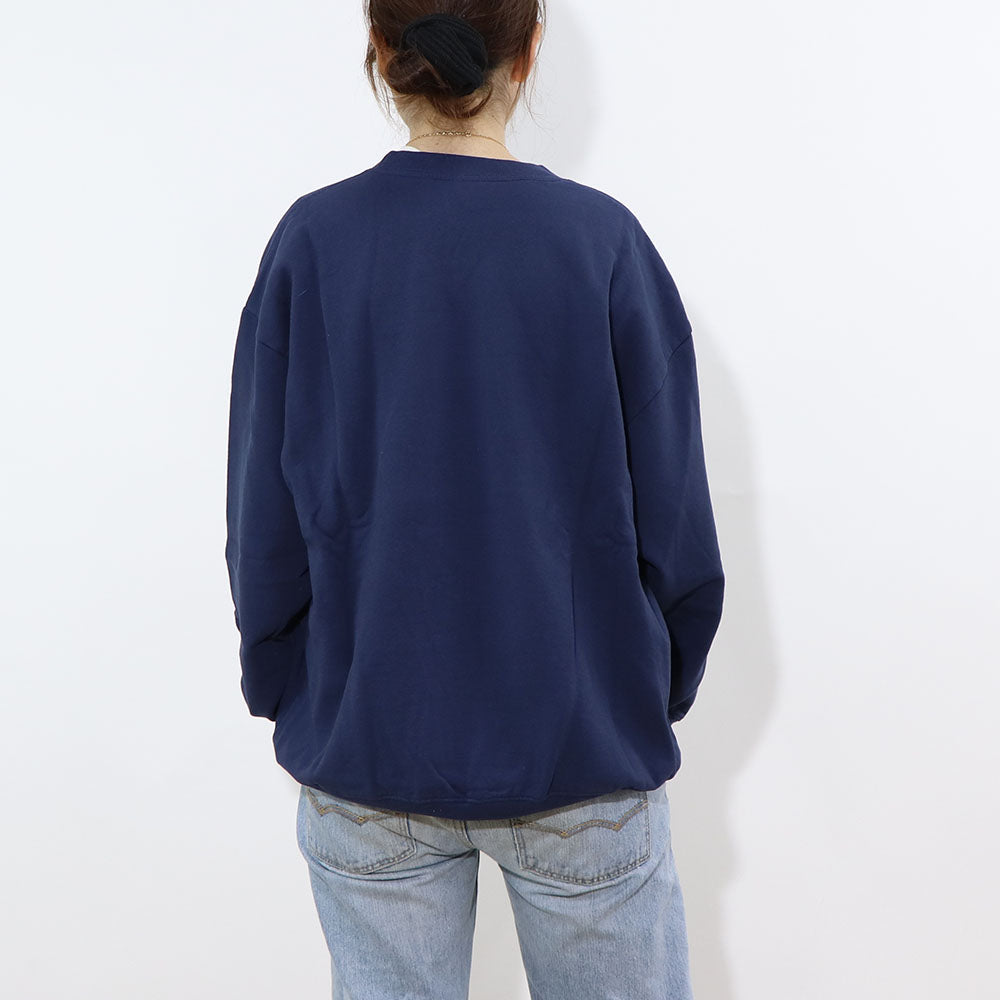 Sporty＆Rich スウェット ネイビー 裏起毛 オーバーサイズ