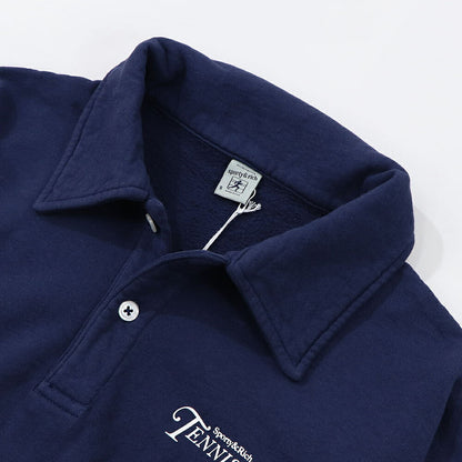 Sporty＆Rich トレーナー ネイビー クロップド丈 裏起毛