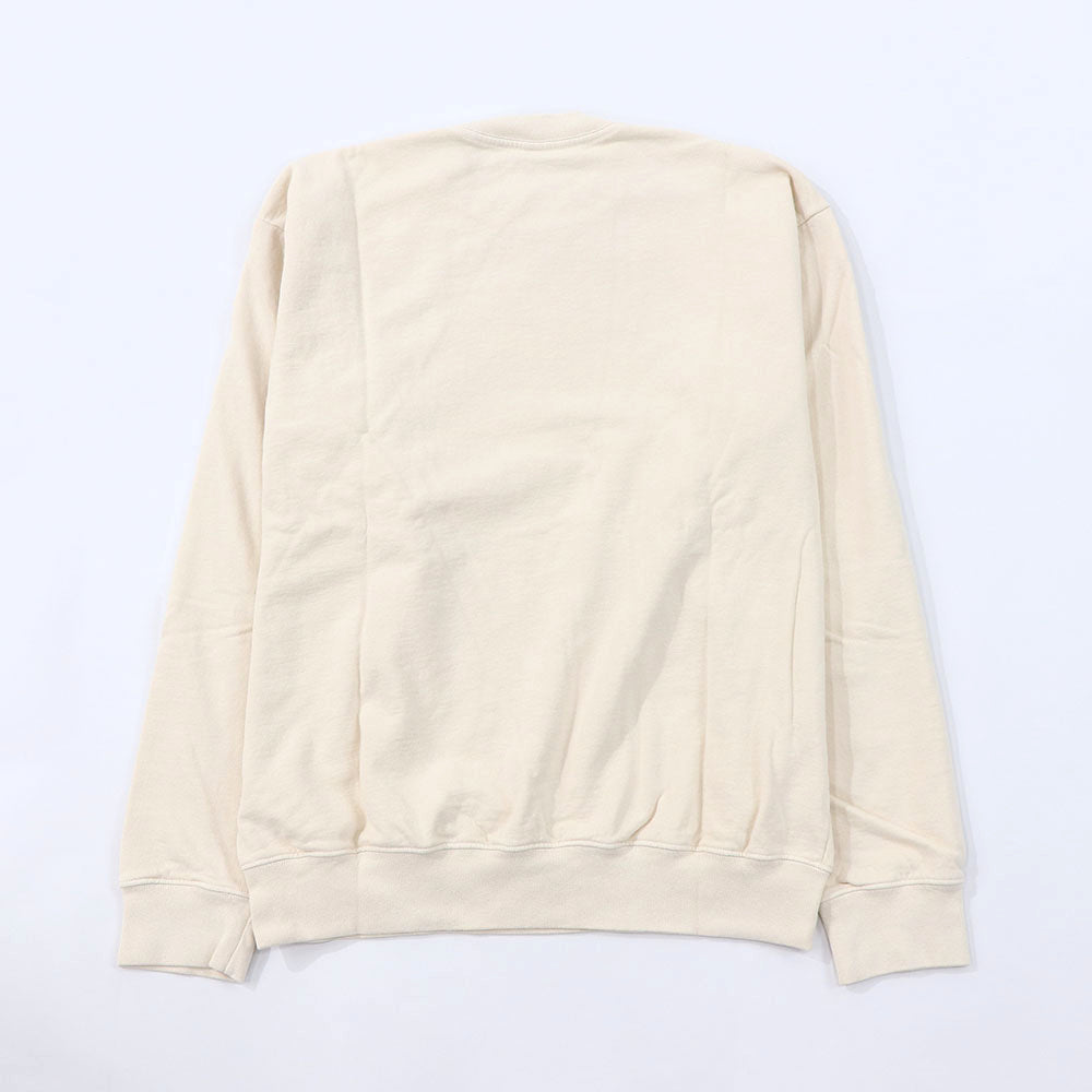 Sporty＆Rich スウェット クリーム ロゴ 裏起毛 オーバーサイズ