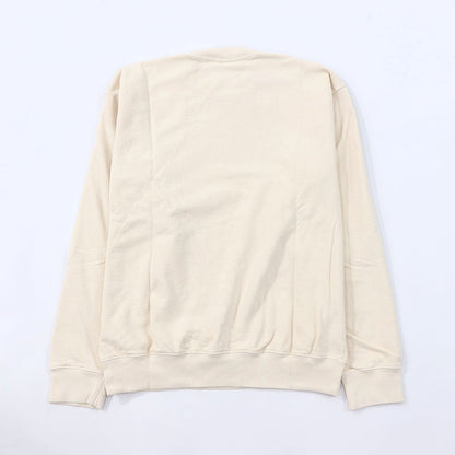 Sporty＆Rich スウェット クリーム ロゴ 裏起毛 オーバーサイズ