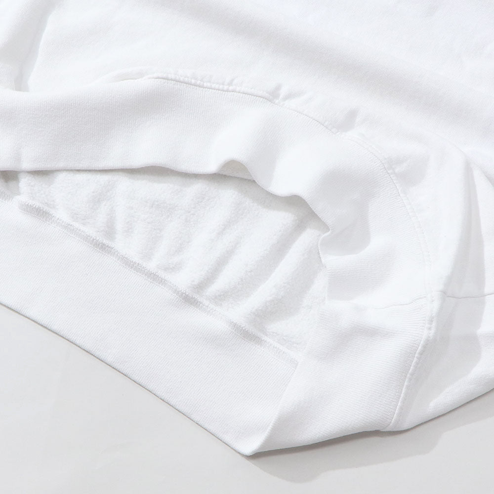 Sporty＆Richトレーナー ホワイト オーバーサイズ ロゴ 裏起毛