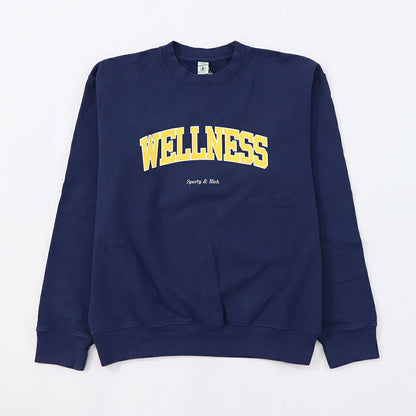 Sporty＆Rich スウェット ネイビー 長袖 オーバーサイズ 裏起毛