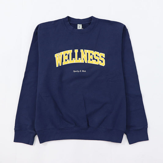 Sporty＆Rich スウェット ネイビー 長袖 オーバーサイズ 裏起毛