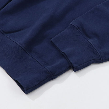 Sporty＆Rich スウェット ネイビー 長袖 オーバーサイズ 裏起毛