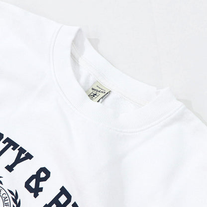 Sporty＆Rich スウェット ホワイト 長袖 オーバーサイズ 裏起毛