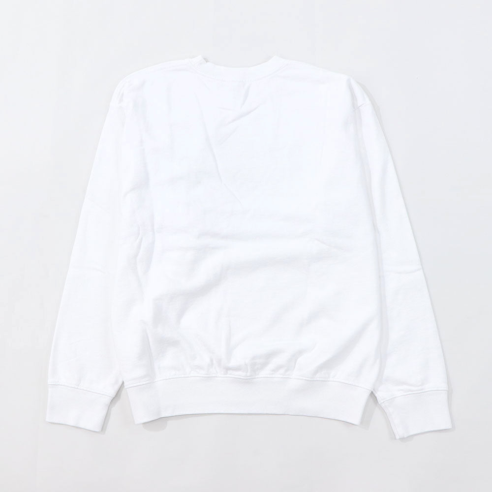 Sporty＆Rich スウェット ホワイト 長袖 オーバーサイズ 裏起毛