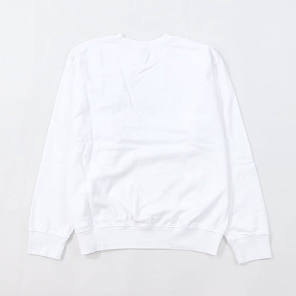 Sporty＆Rich スウェット ホワイト 長袖 オーバーサイズ 裏起毛