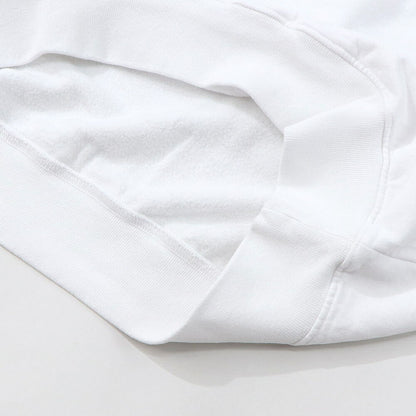 Sporty＆Rich スウェット ホワイト 長袖 オーバーサイズ 裏起毛