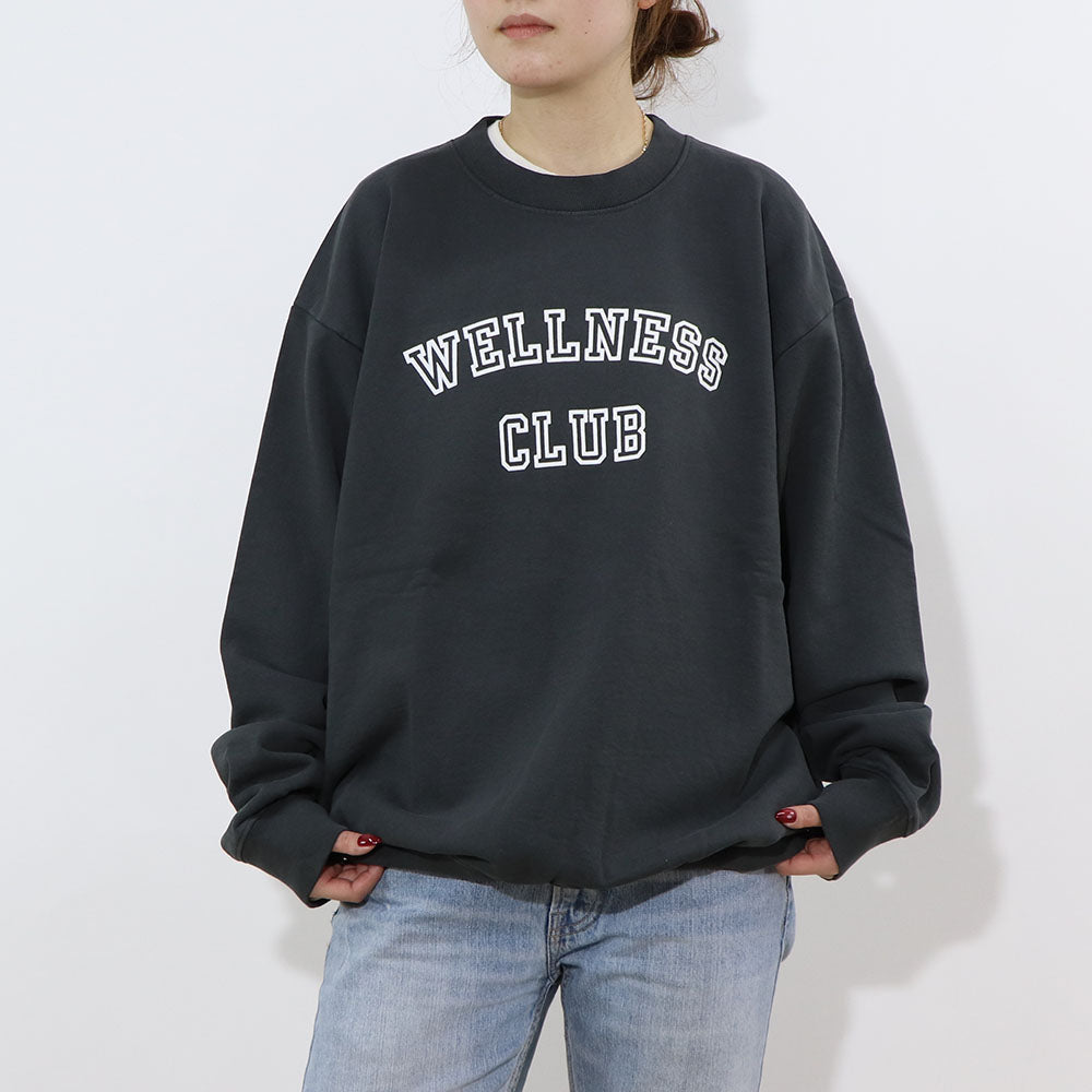 Sporty＆Rich スウェット グレー 長袖 オーバーサイズ 裏起毛
