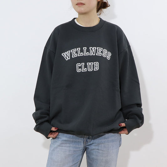 Sporty＆Rich スウェット グレー 長袖 オーバーサイズ 裏起毛