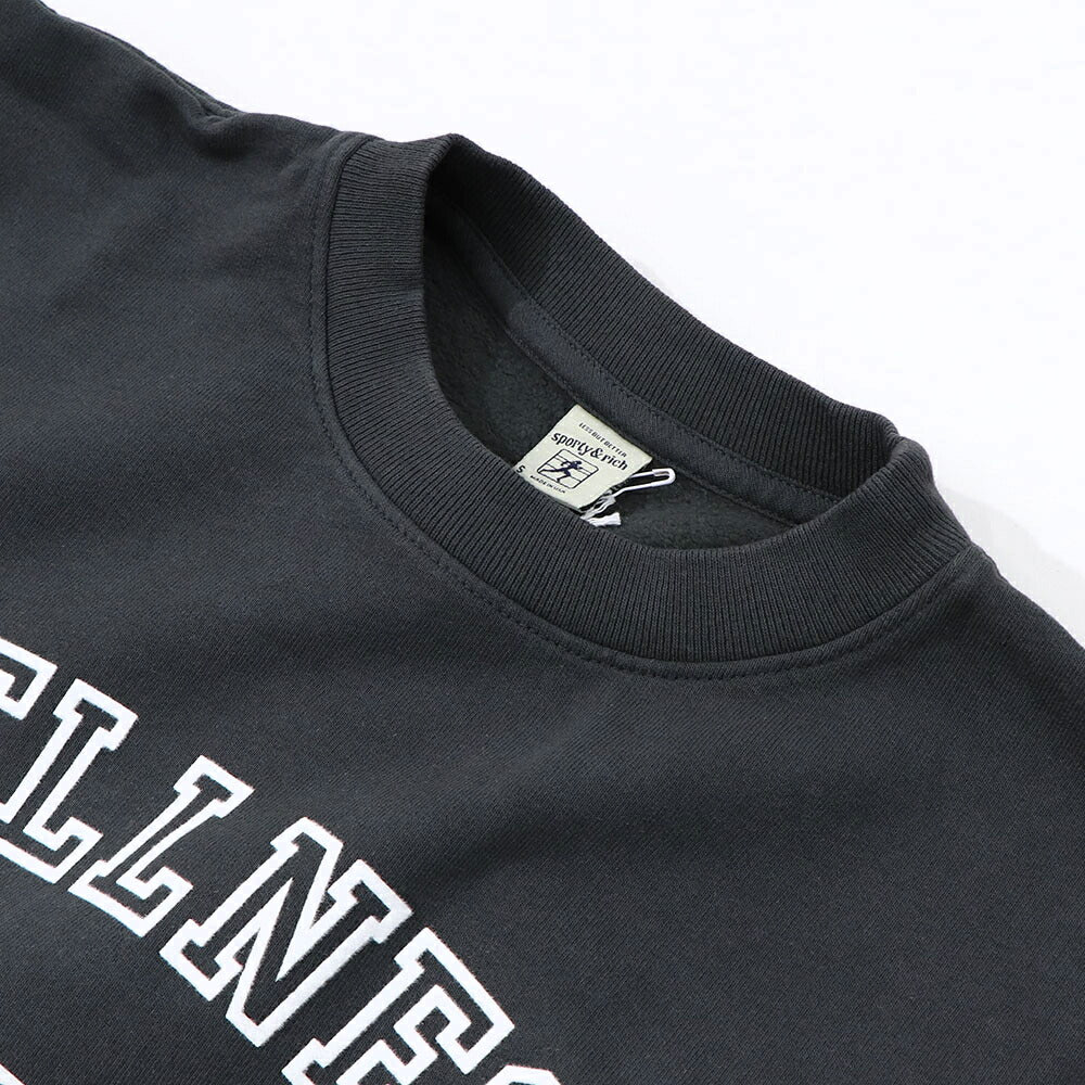 Sporty＆Rich スウェット グレー 長袖 オーバーサイズ 裏起毛