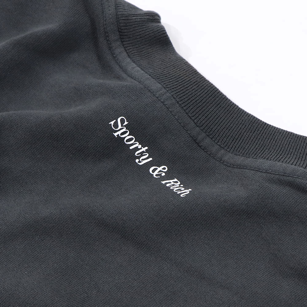 Sporty＆Rich スウェット グレー 長袖 オーバーサイズ 裏起毛