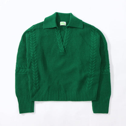 Sporty＆Rich ニット グリーン カシミア 長袖 セーター