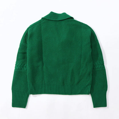 Sporty＆Rich ニット グリーン カシミア 長袖 セーター