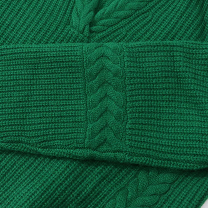 Sporty＆Rich ニット グリーン カシミア 長袖 セーター