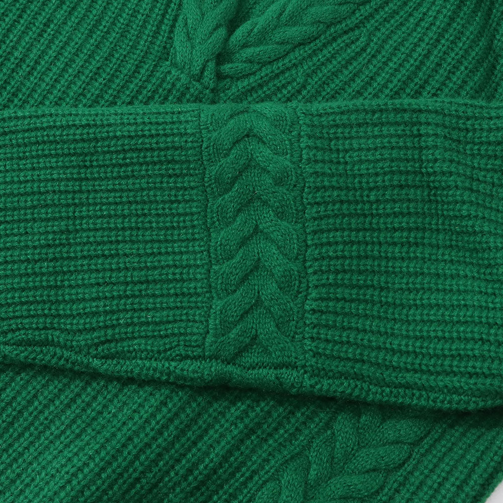Sporty＆Rich ニット グリーン カシミア 長袖 セーター