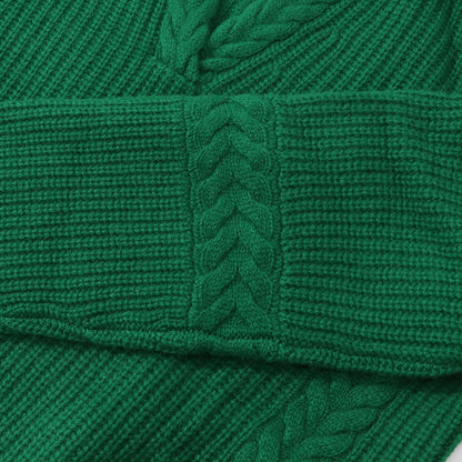 Sporty＆Rich ニット グリーン カシミア 長袖 セーター