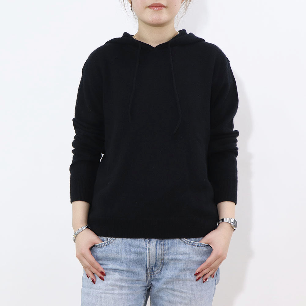 Sporty＆Rich ニット ブラック ロゴ 長袖 セーター