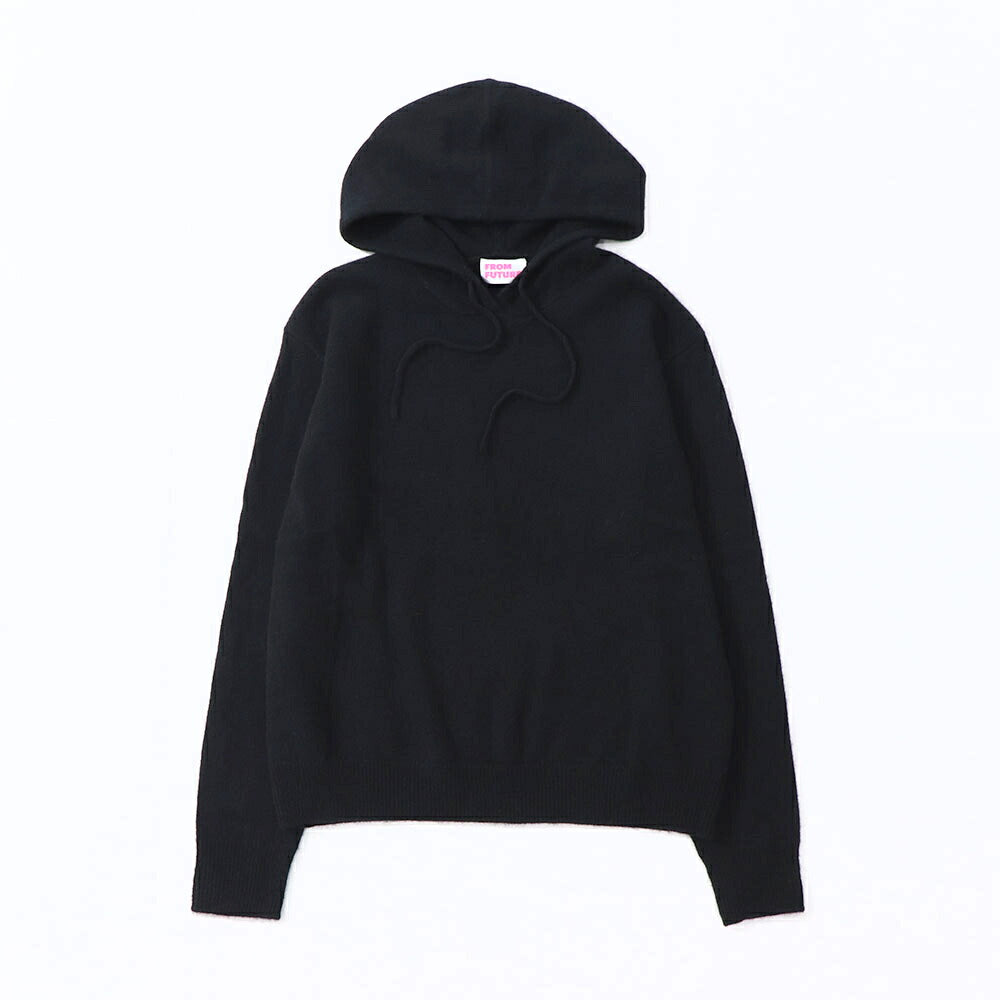 Sporty＆Rich ニット ブラック ロゴ 長袖 セーター