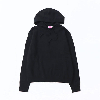 Sporty＆Rich ニット ブラック ロゴ 長袖 セーター