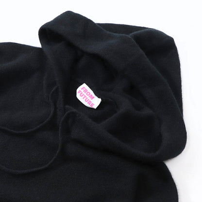 Sporty＆Rich ニット ブラック ロゴ 長袖 セーター