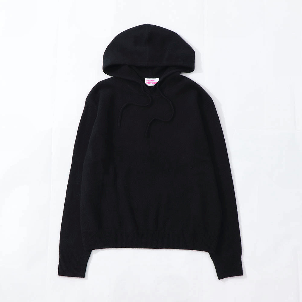 Sporty＆Rich ニット ブラック ロゴ 長袖 セーター