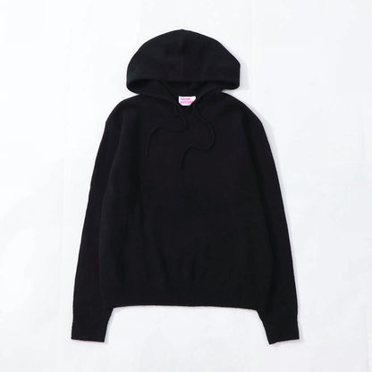 Sporty＆Rich ニット ブラック ロゴ 長袖 セーター