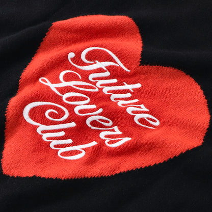 Sporty＆Rich ニット ブラック ロゴ 長袖 セーター