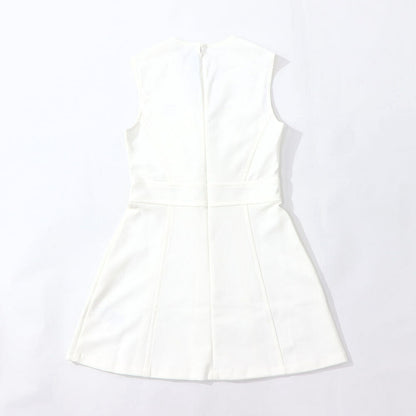 Sporty＆Rich ワンピース ホワイト ノースリーブ ミニワンピース