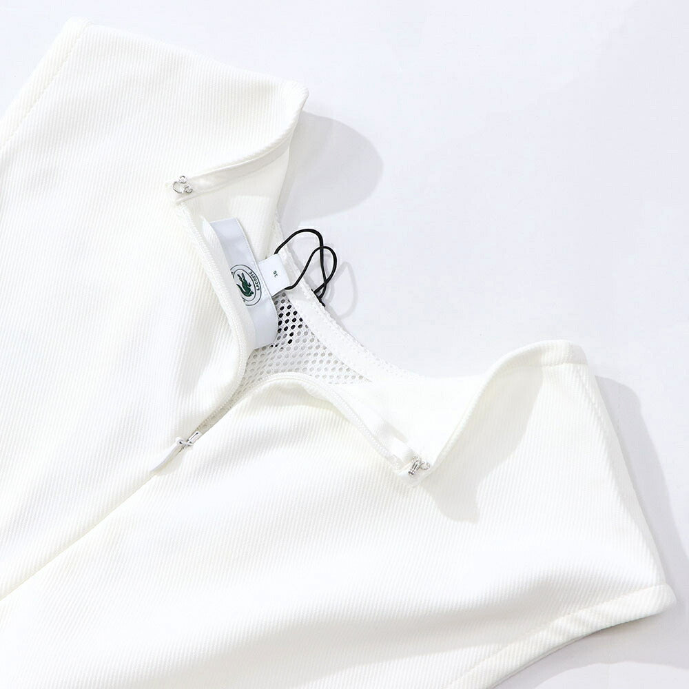 Sporty＆Rich ワンピース ホワイト ノースリーブ ミニワンピース