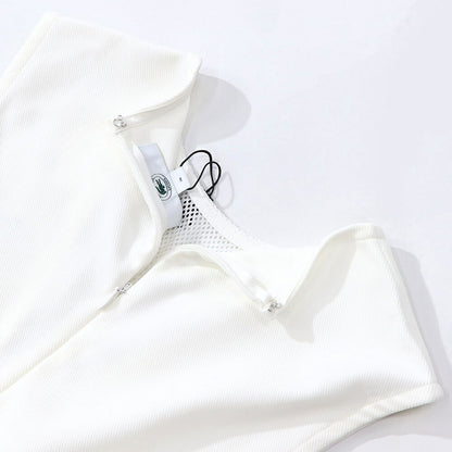 Sporty＆Rich ワンピース ホワイト ノースリーブ ミニワンピース