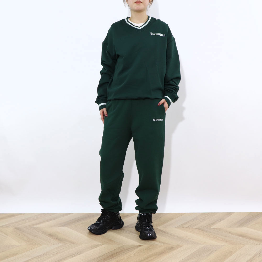 Sporty＆Rich スウェット グリーン オーバーサイズ 裏起毛