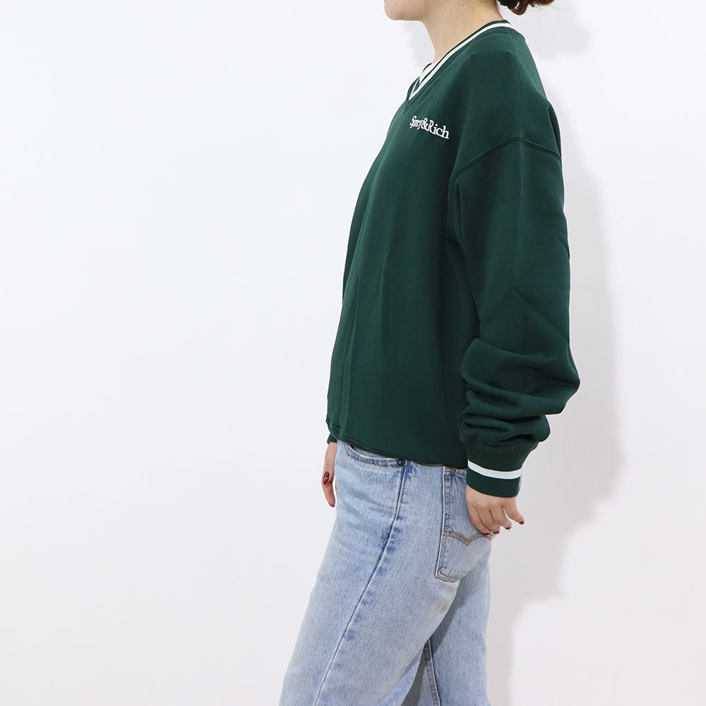 Sporty＆Rich スウェット グリーン オーバーサイズ 裏起毛
